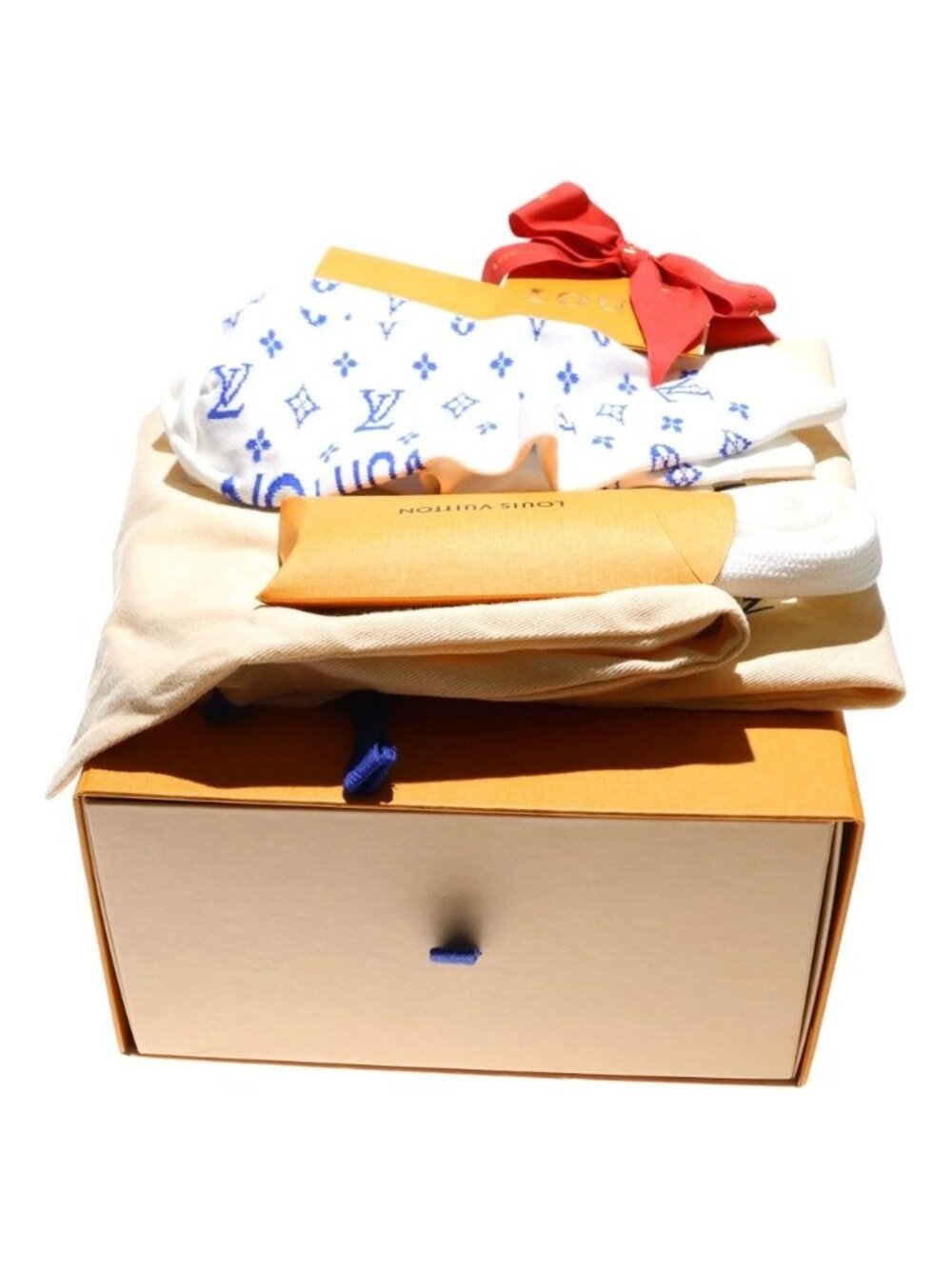 Louis Vuitton 22 SS Time Outline Monogram Clear Leather Lace-Up Low Cut Shoes - Picture 6 of 6